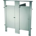 Bradley Bradley Powder Coated Steel 72" Wide Complete 2 Between Wall Compartments, Dove Gray - BW23660-DGR BW23660-DGR